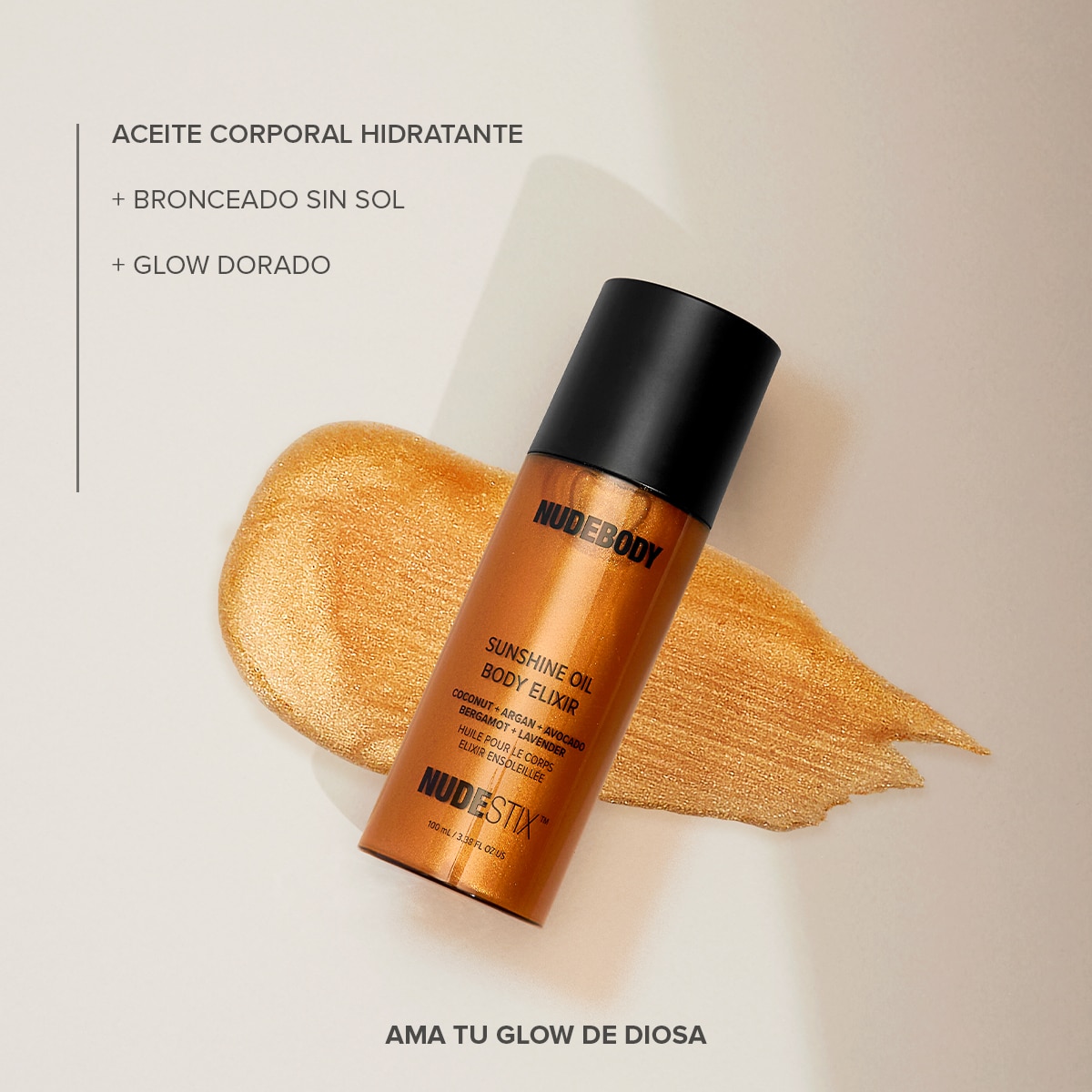 NUDEBODY SUNSHINE OIL BODY ELIXIR (ACEITE BRONCEADOR)